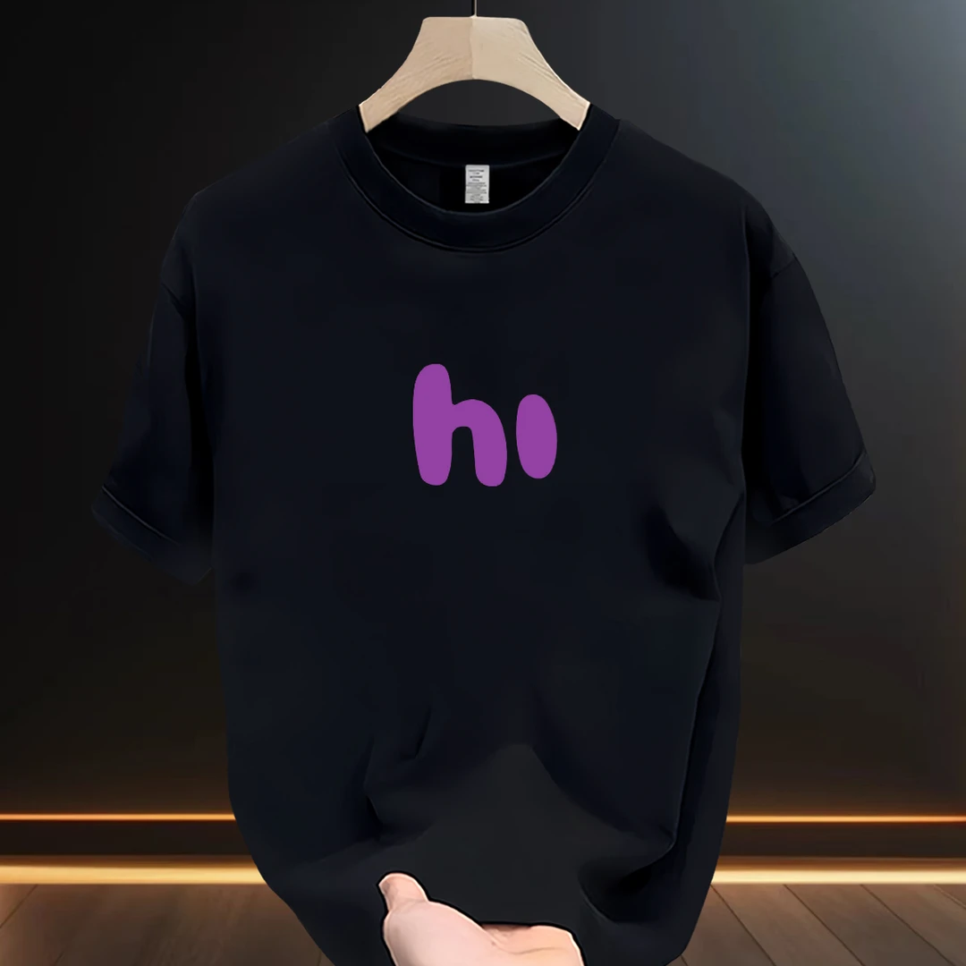 潮牌爆款男装ins短袖t恤上衣轻奢夏季2025新款休闲百搭小众上衣服