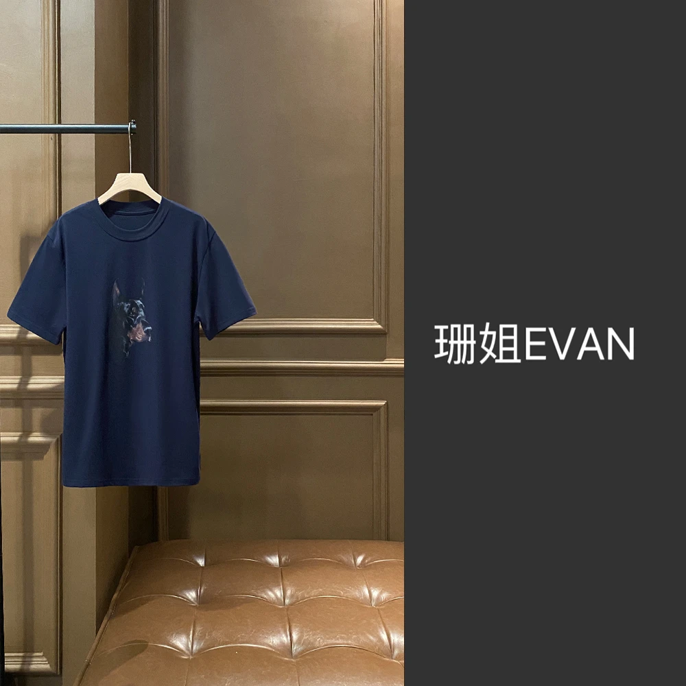 y587 时尚杜宾犬短袖T