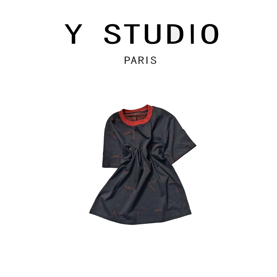 【大妮专属】【碎花手账】新款百搭时尚圆领短袖TBU2025T102