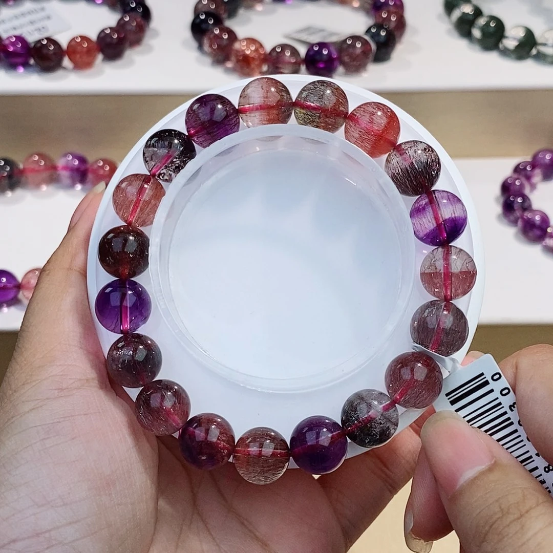 未镶嵌水晶手链黑加仑10