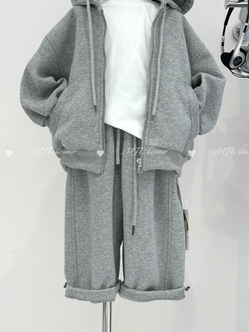 【米捷来】2025春款 经典花灰百搭休闲裤裤M12