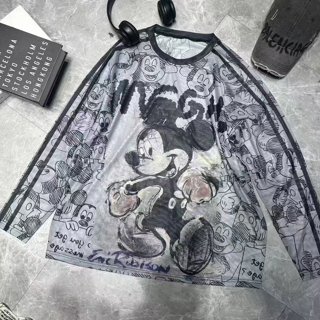 【娜娜推荐】L88819潮牌设计师百搭网纱上衣