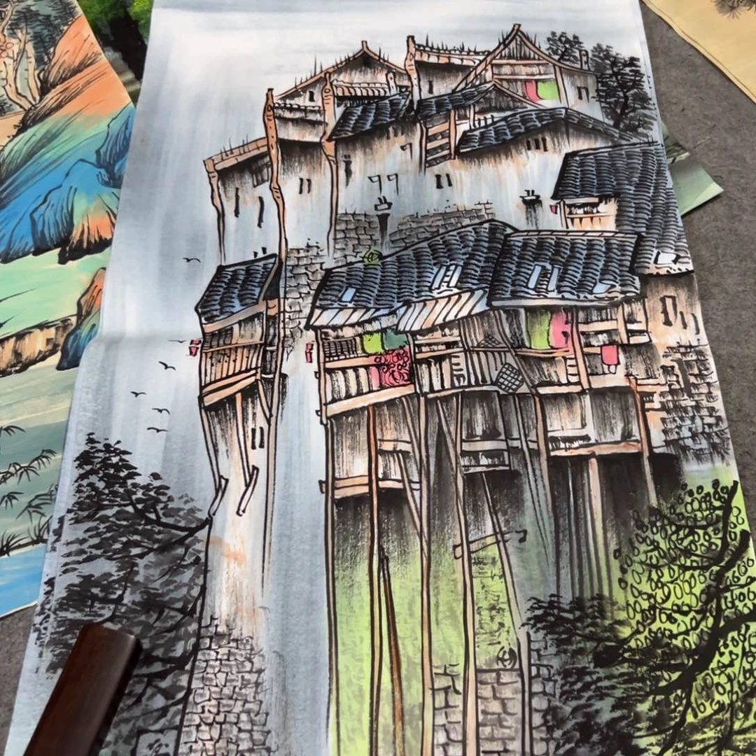 国画国画作品画心一张