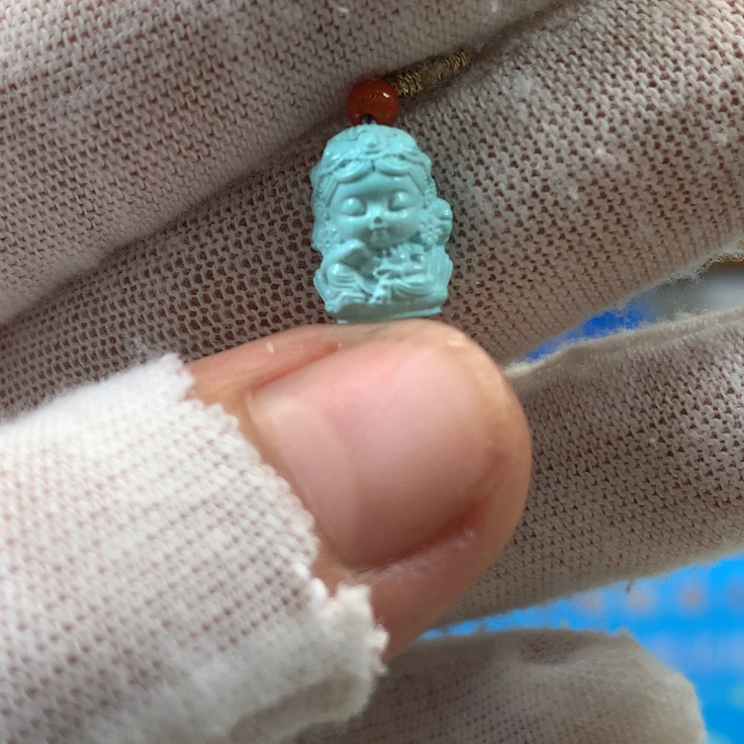 绿松石未镶嵌挂件