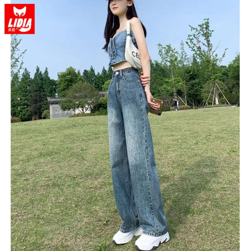 黑色直筒牛仔裤女九分秋冬新款加绒烟管2025年高腰小个子七八分裤