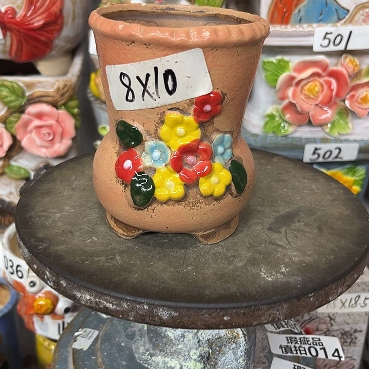 粗陶材质多肉花盆