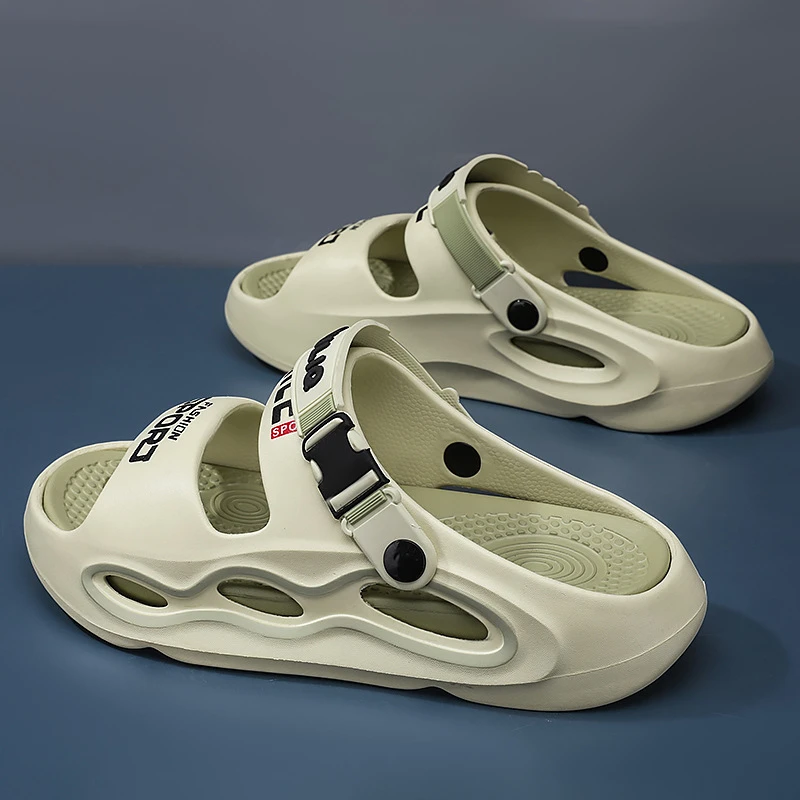 【严选】男士春夏季透气凉鞋休闲轻便简约经典时尚露趾舒适拖鞋