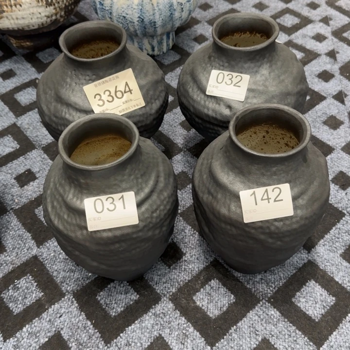 果***苗瓷片景德镇高温花器编码高3464、032、031，142