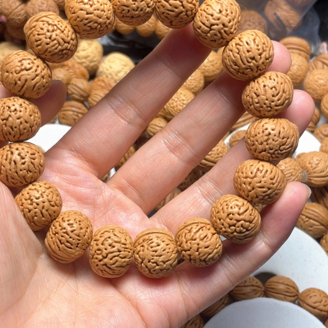 桃核吊坠桃核手串17+王者南瓜