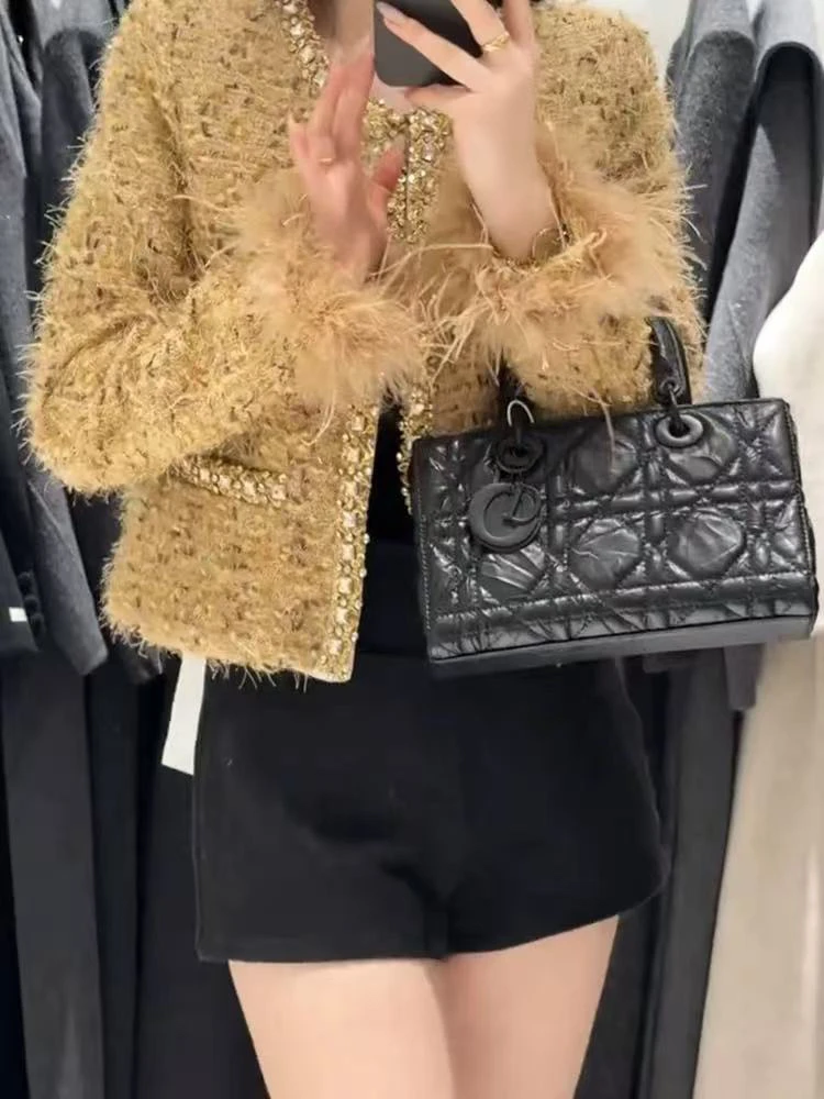 【肉总】高端小香风亮片精致气质外套