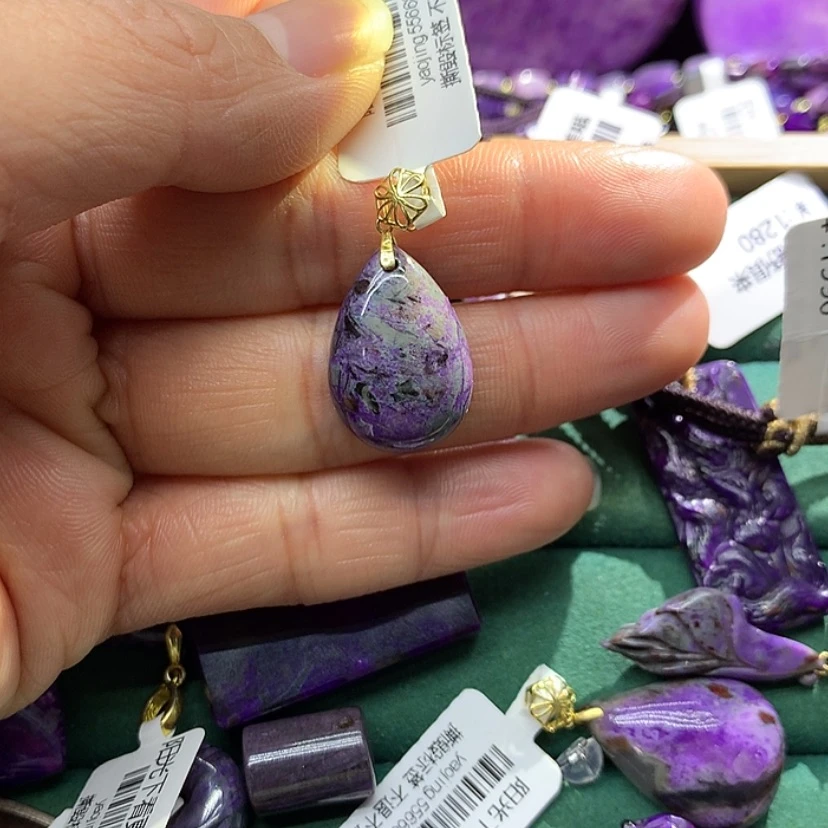 【闪购商品】苏纪石（舒俱来）18K金镶嵌吊坠赠链