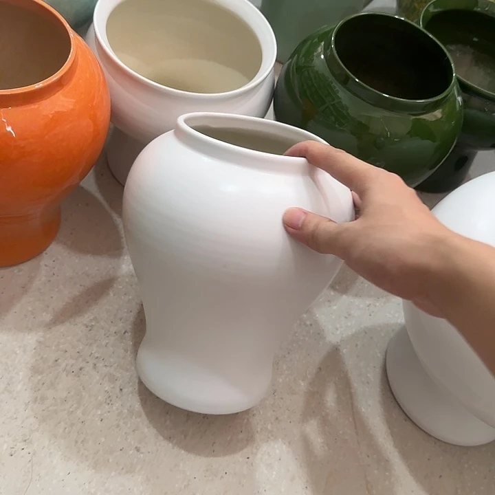 白泥花盆微瑕无孔