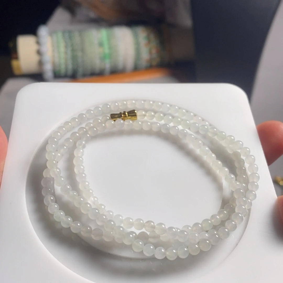 定制翡翠未镶嵌47 缅甸翡翠A货卡3.8