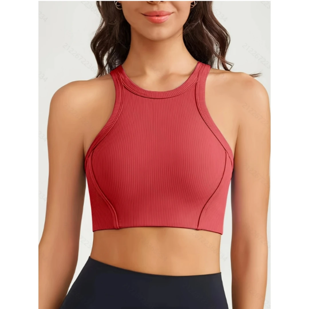 瑜伽健身运动跑步吸汗透气户外室内吊带背心美背