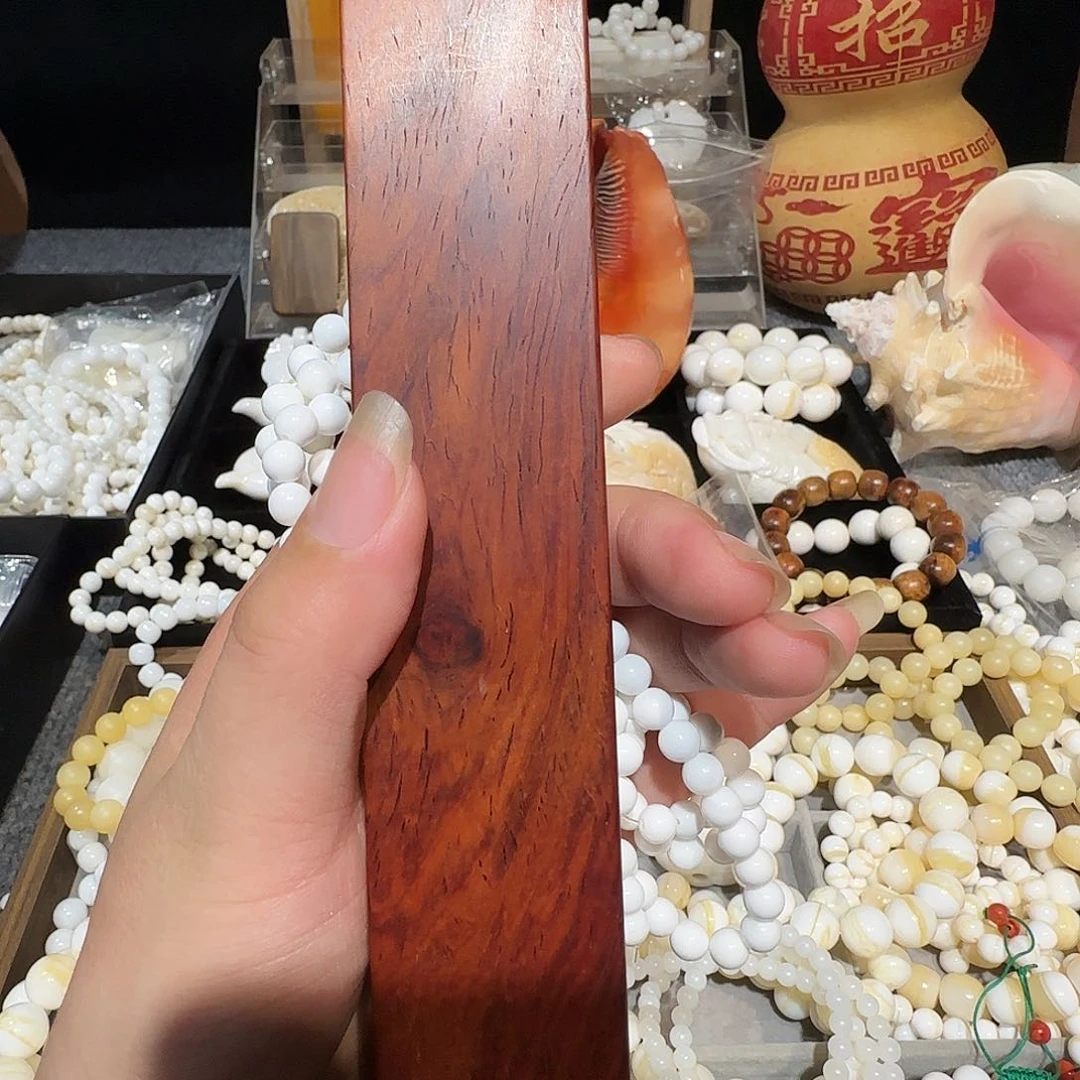 香榧木0.6奶白大白贝108颗