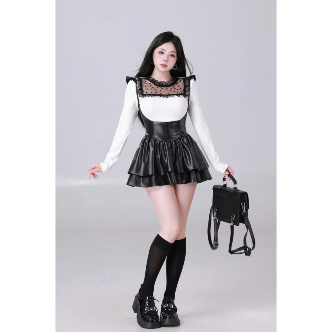 清清MengFairy 【奶香欲欲】纯欲设计感针织修身长袖上衣4205M雅丹