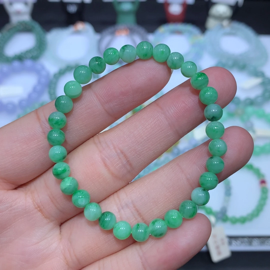 翡翠未镶嵌手串天然