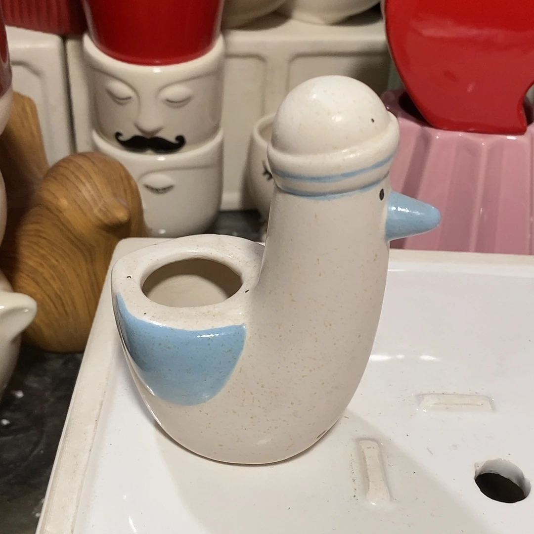 陶摆件陶盆有孔 瑕疵介意勿拍