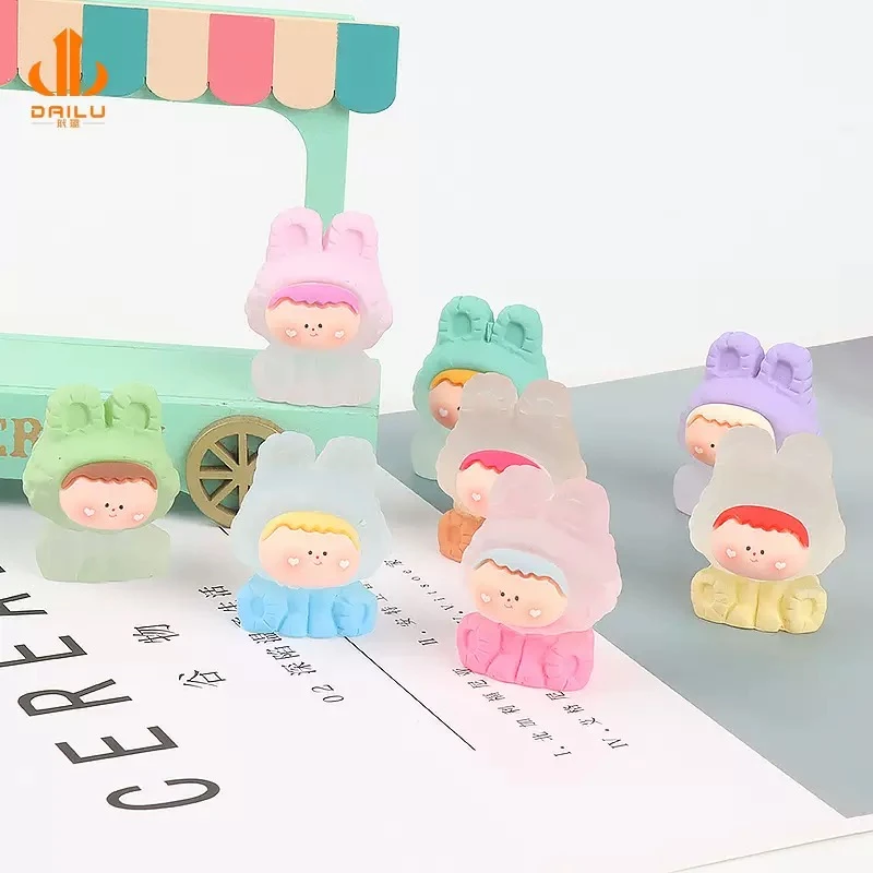 【果冻色渐变】莉莉丝立体潮玩树脂DIY桌面小摆件