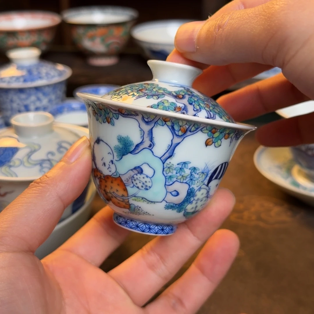 意**境纯手工手绘陶瓷茶具