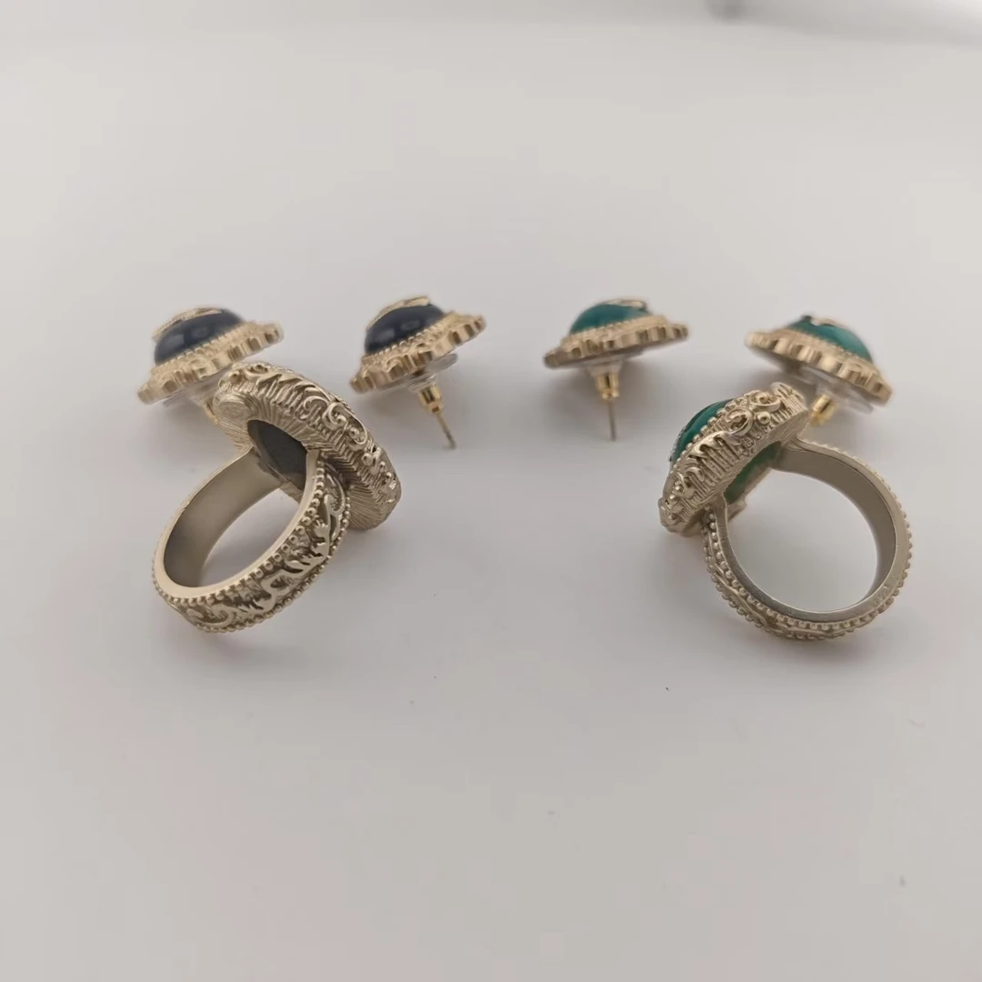 铜合金耳饰 VTGViVi饰品/中古饰品/时尚复古百搭款/H213/新款中古