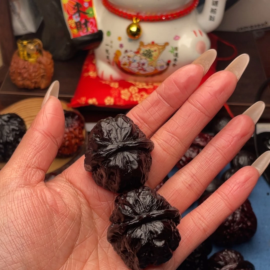 吊坠文玩核桃小黑蛙