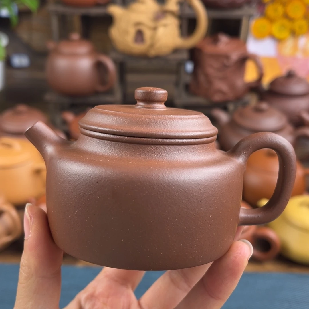 茶壶紫砂手工制作工艺精湛160c