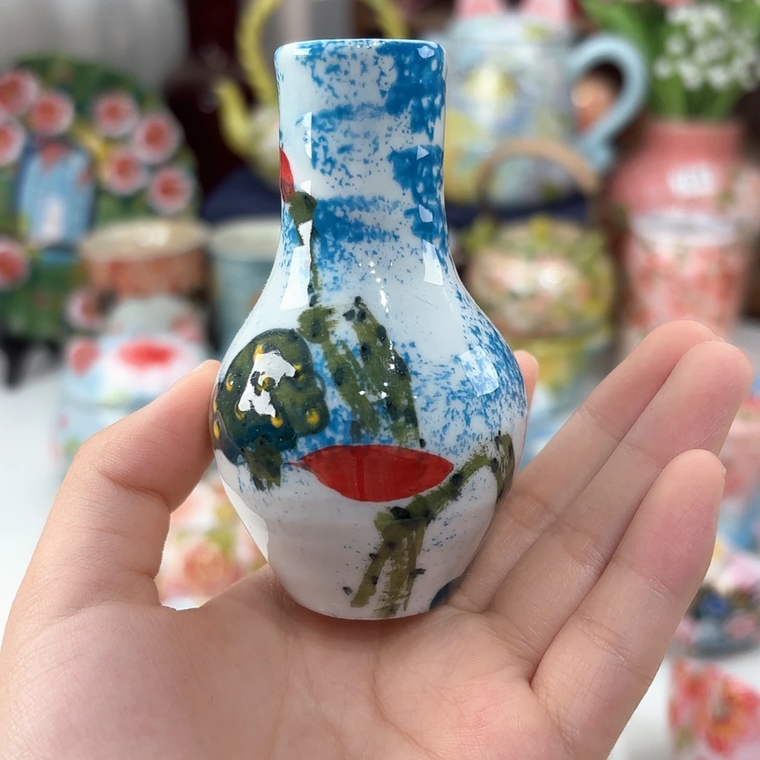 景德镇手绘高温釉下彩陶瓷茶具