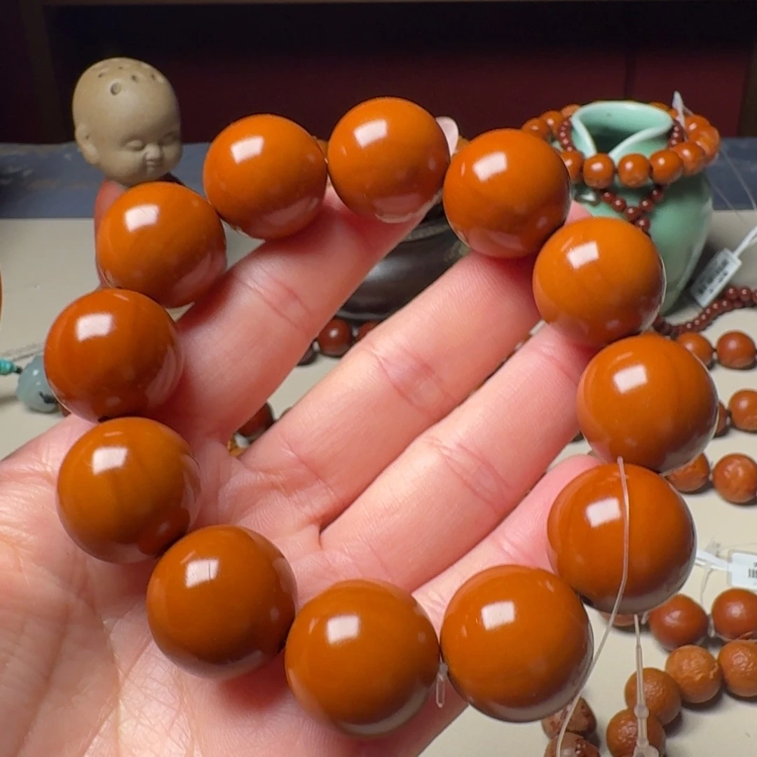 橄榄核手串/手链正圆光珠