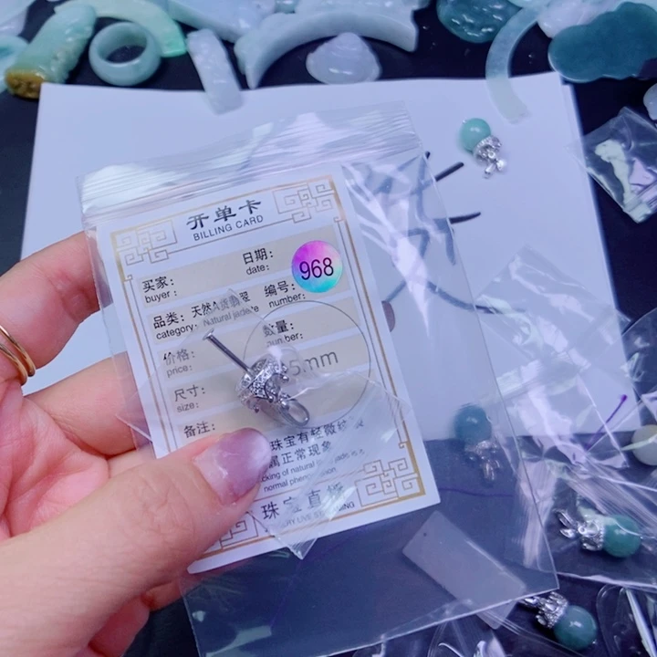 翡翠银S925镶嵌颈饰C**o吊坠