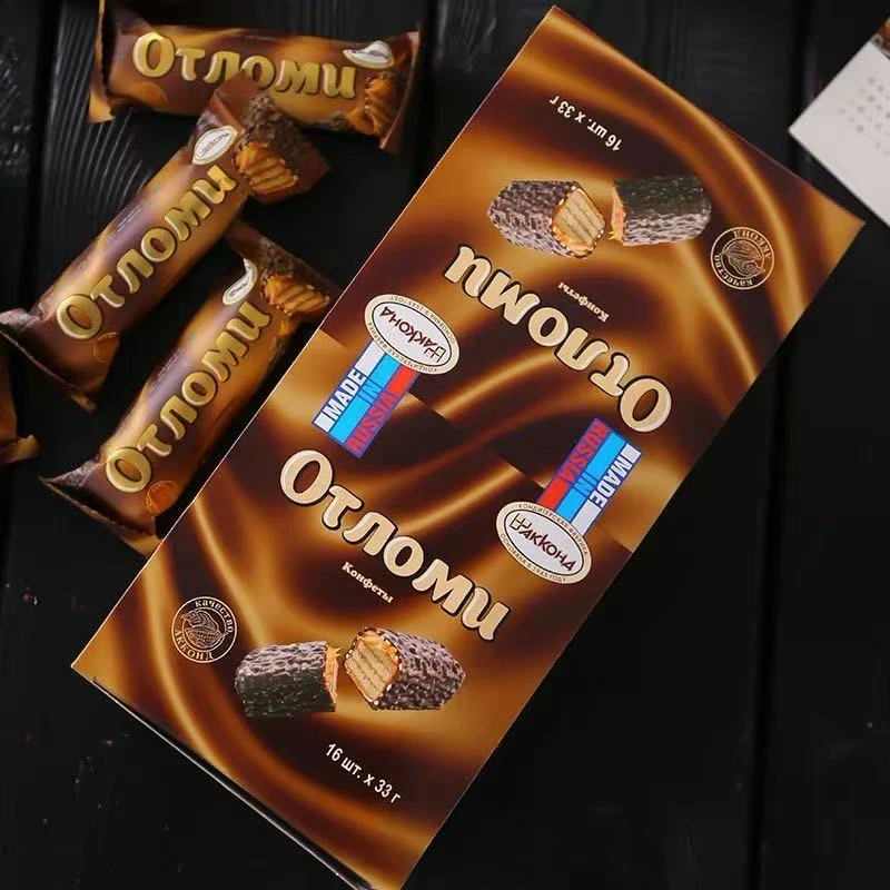 【大好特卖】奥特叉六巧克力味夹心棒528g/盒休闲零食