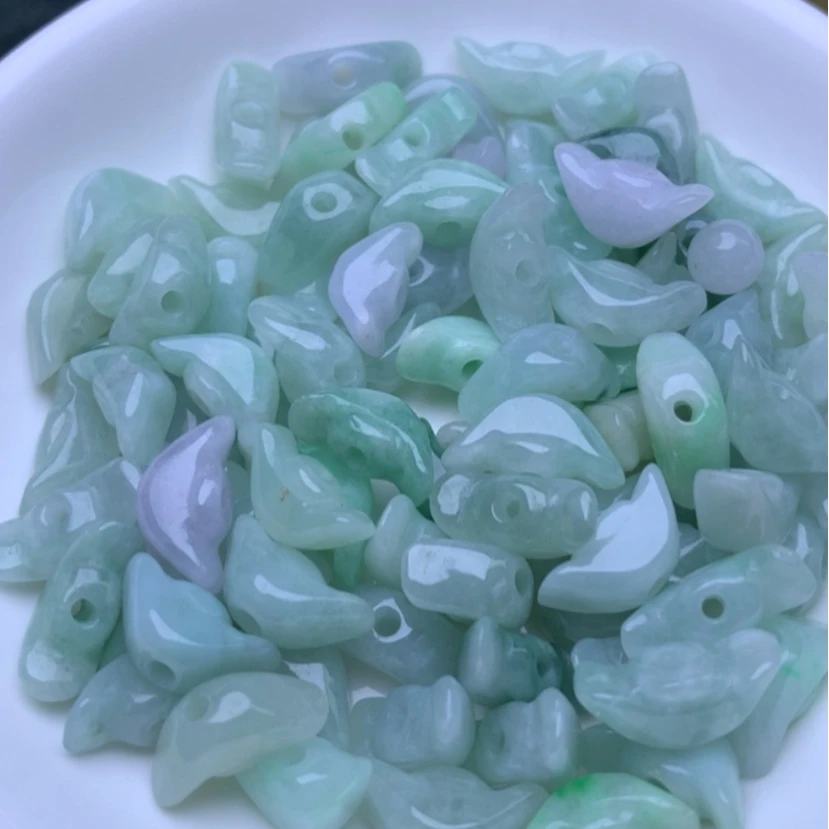 【闪购商品】散珠翡翠手工元宝10个