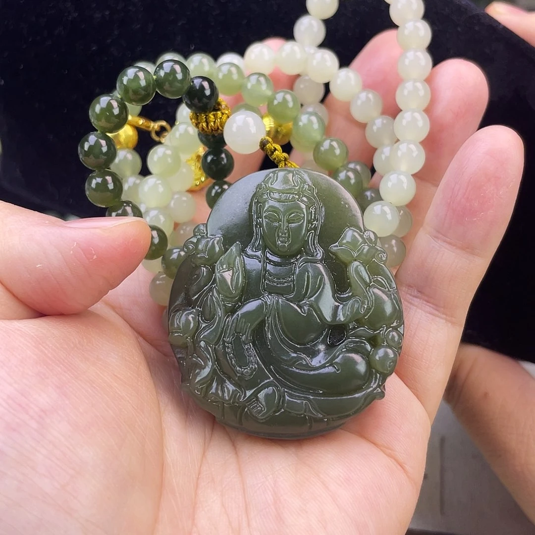 和田玉未镶嵌手链