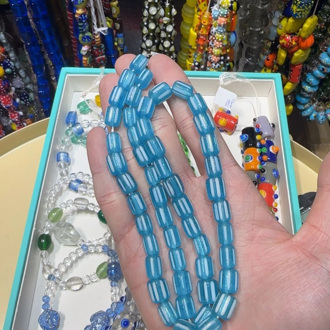 琉璃非金属蓝天白云雪佛莱琉璃珠