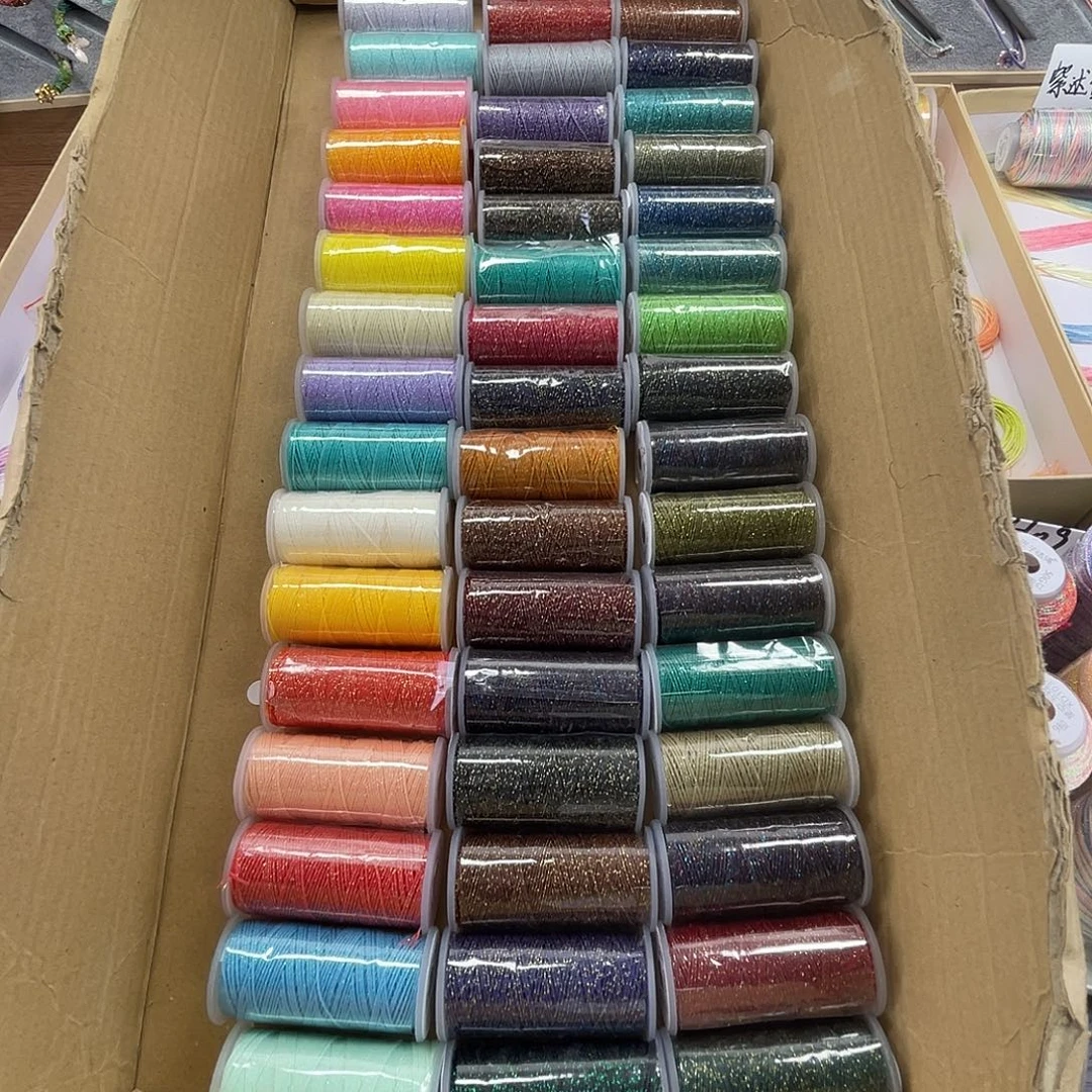 聚酯纤维6股12克纯色蜡线48色