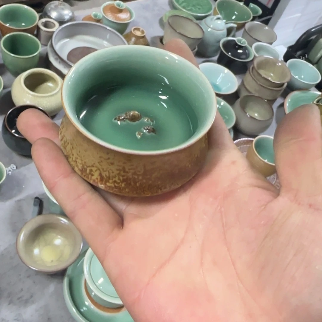 小金茶具青瓷茶器