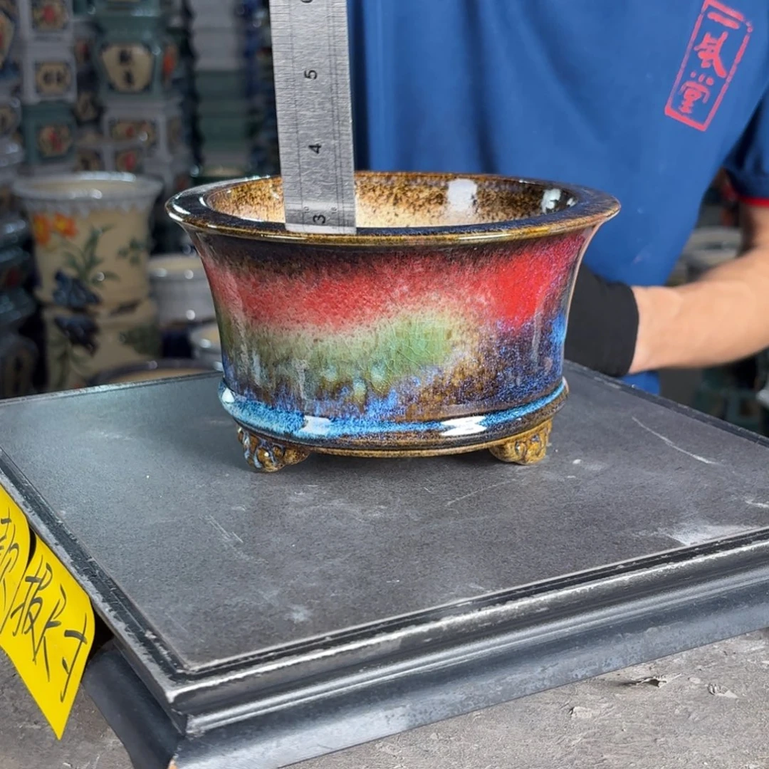 一风堂石湾花盆 内15*8编号203
