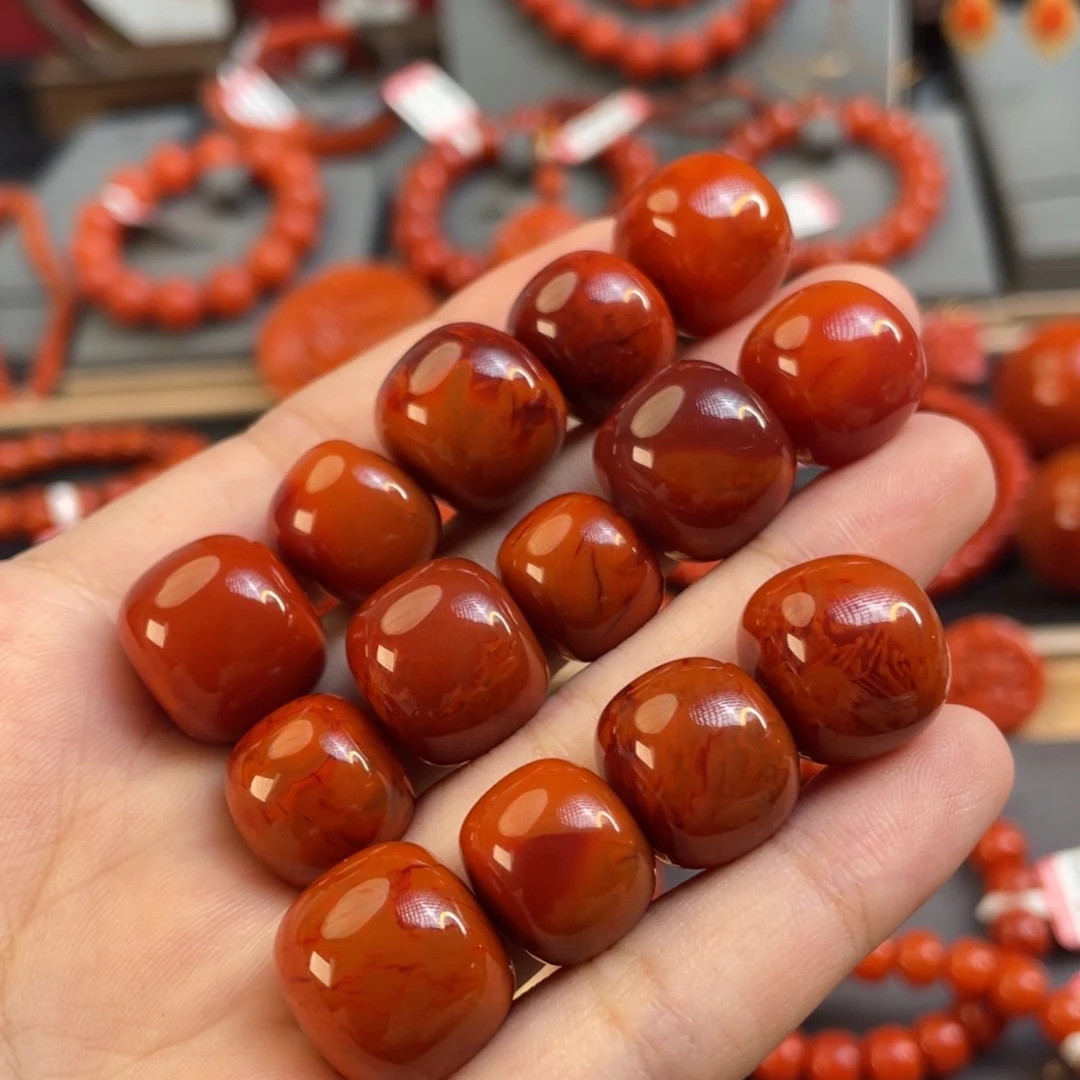南红玛瑙老型珠未镶嵌