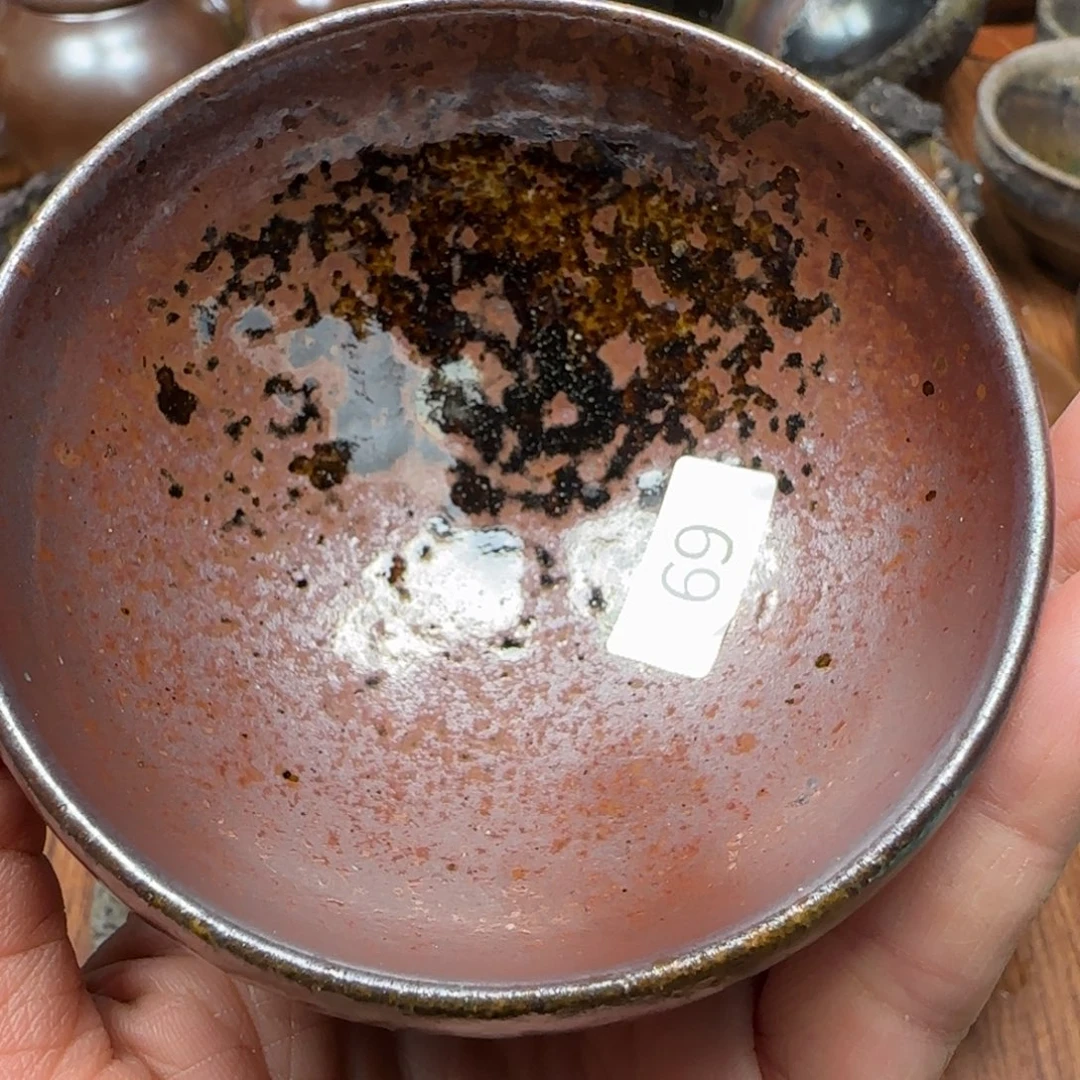 柴烧建盏茶盏茶杯69