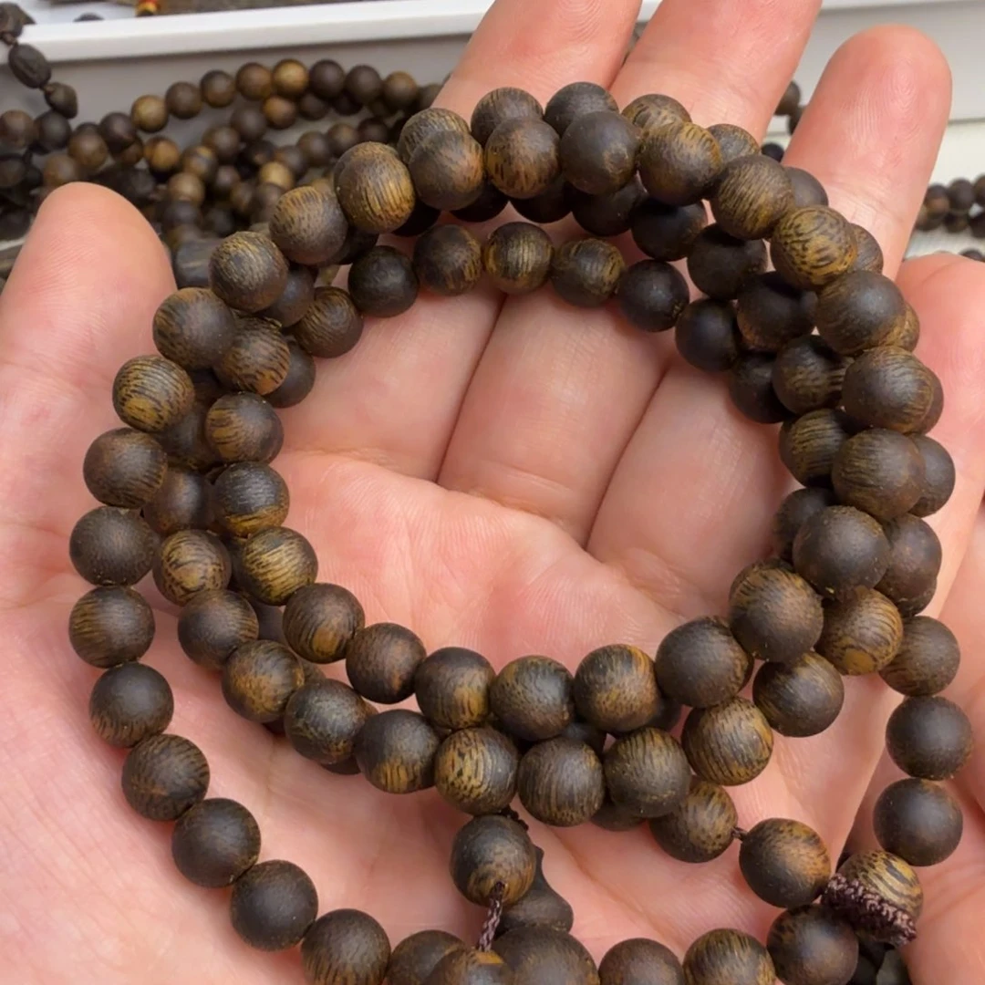 沉香碎屑沉香苏绿棋楠沉香流油王0.7mm108颗18克+