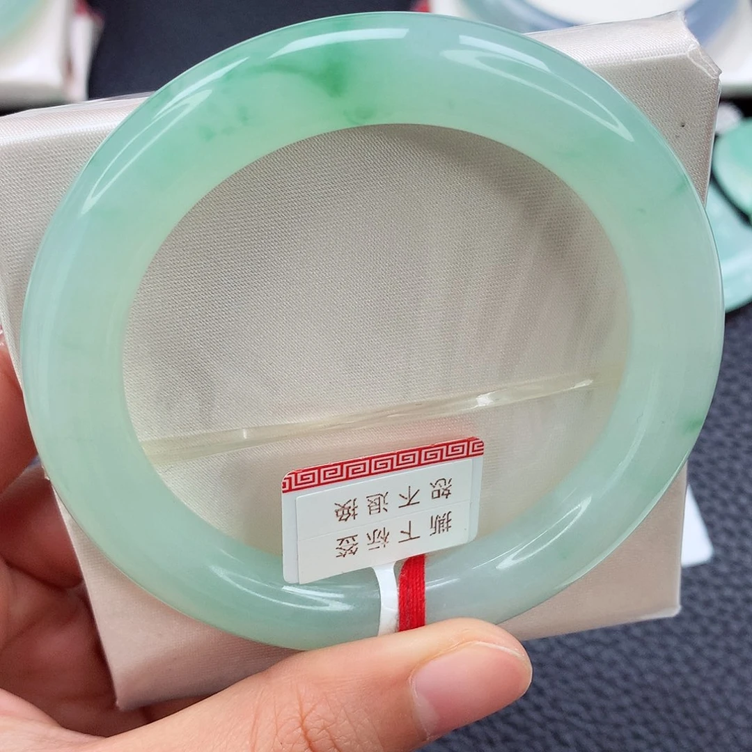 未镶嵌手镯翡翠55 清水芙蓉