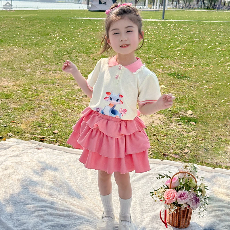 女童夏装2025新款网红炸街女宝宝夏日套装夏季洋气儿童衣服两件套