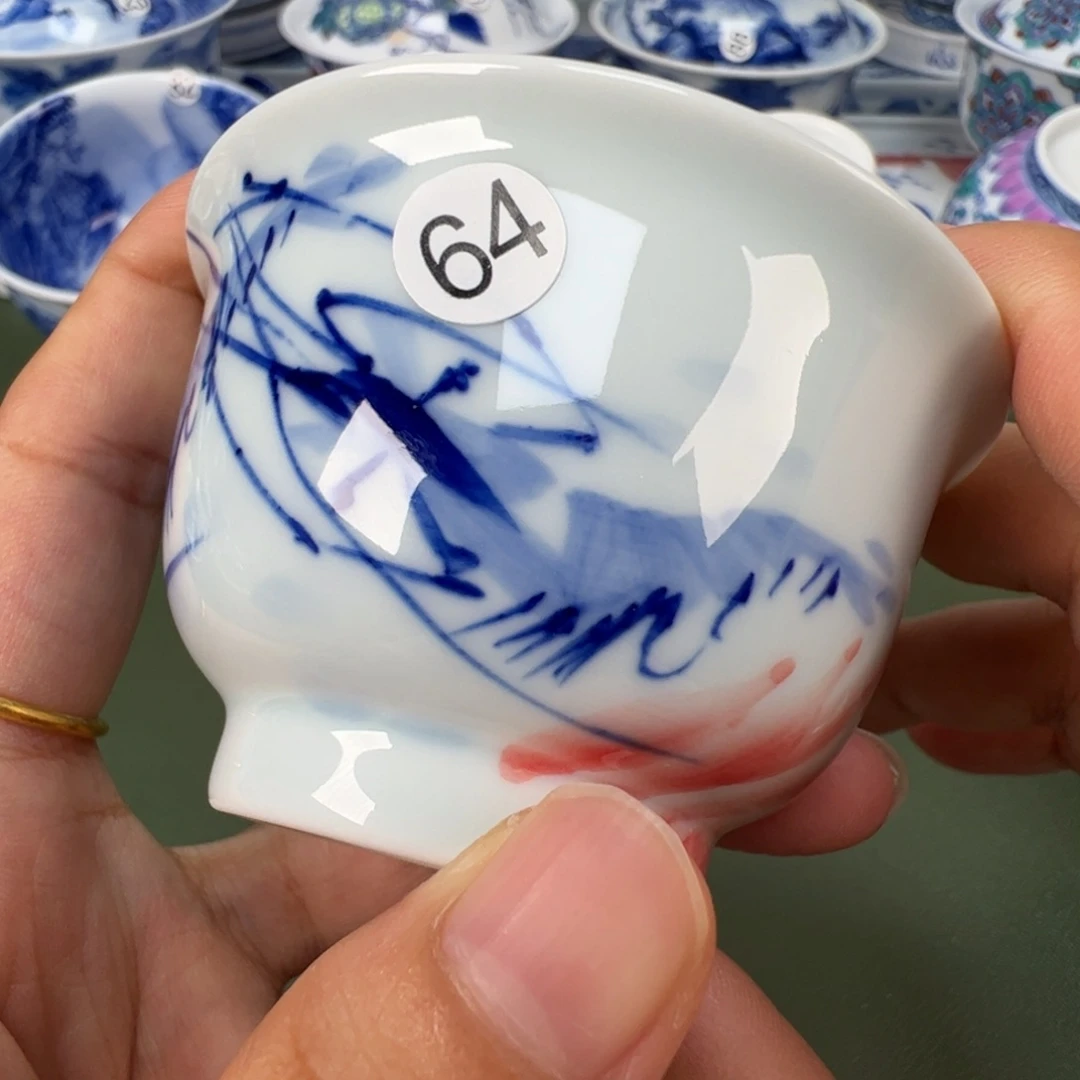 景德镇纯手工纯手绘茶具木木64