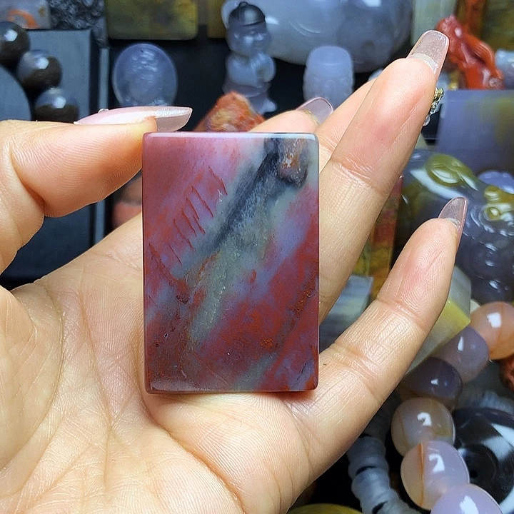 硅化玉未镶嵌吊坠(不含链)