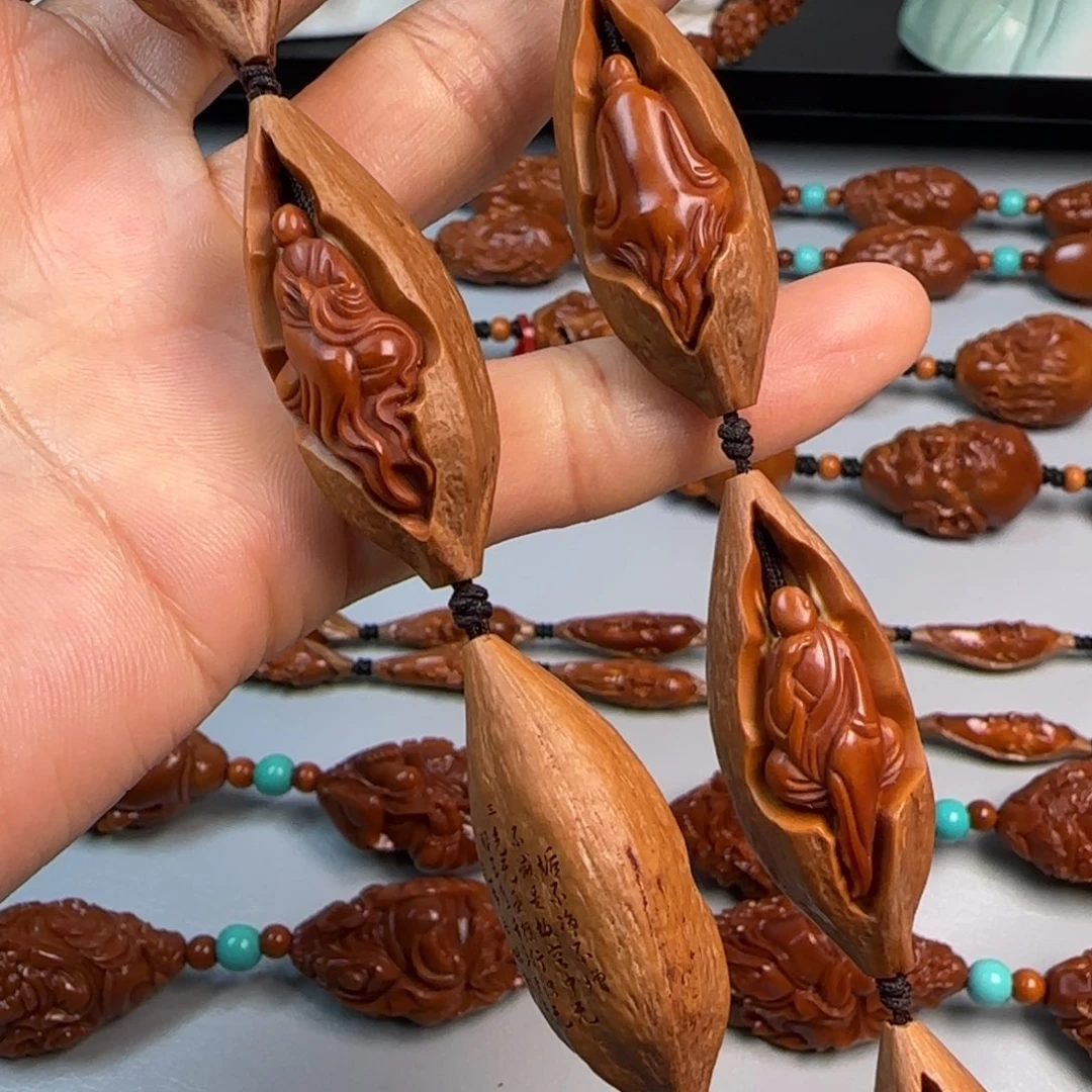橄榄核手串/手链1.6尺寸油核包衣无相佛