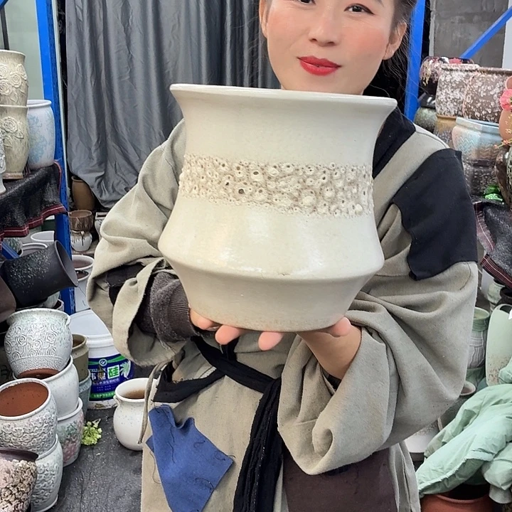 20×21 -粗陶花盆有孔-买买买