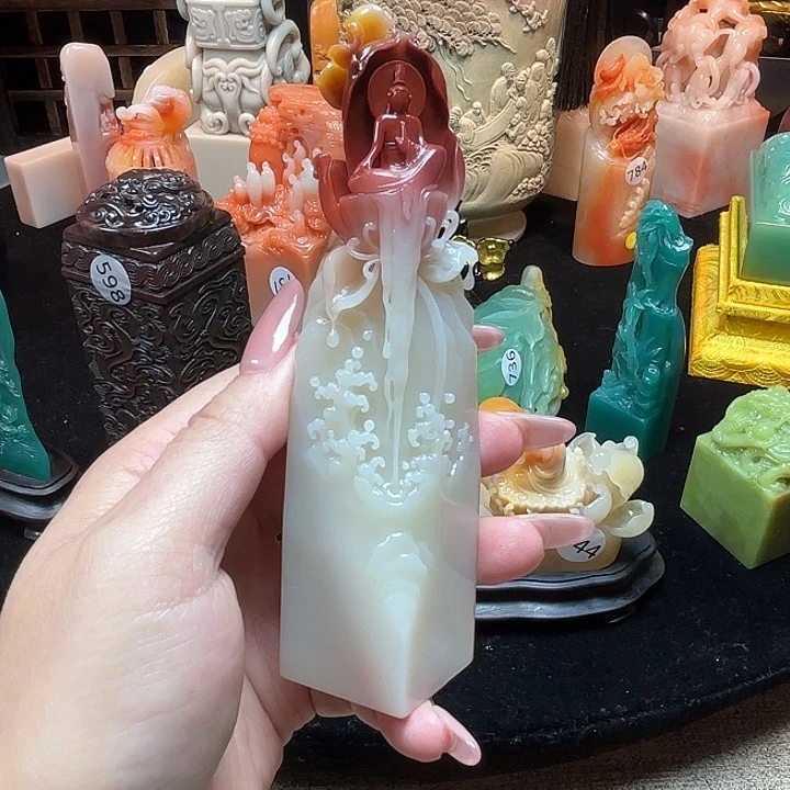 韩***汐印石昌化石寿山石印章6