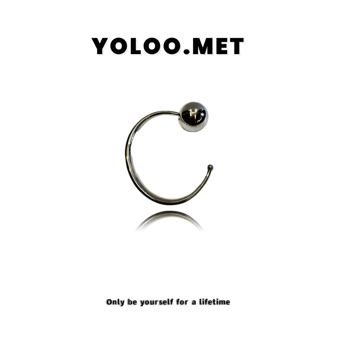 铜合金手镯 袁誉珊【Yoloo.Met】小众百搭球体拼接高抛光质感手镯