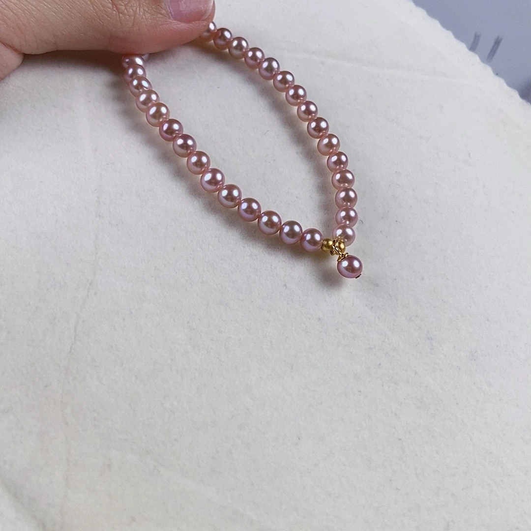 淡水珍珠手绳银S925镶嵌