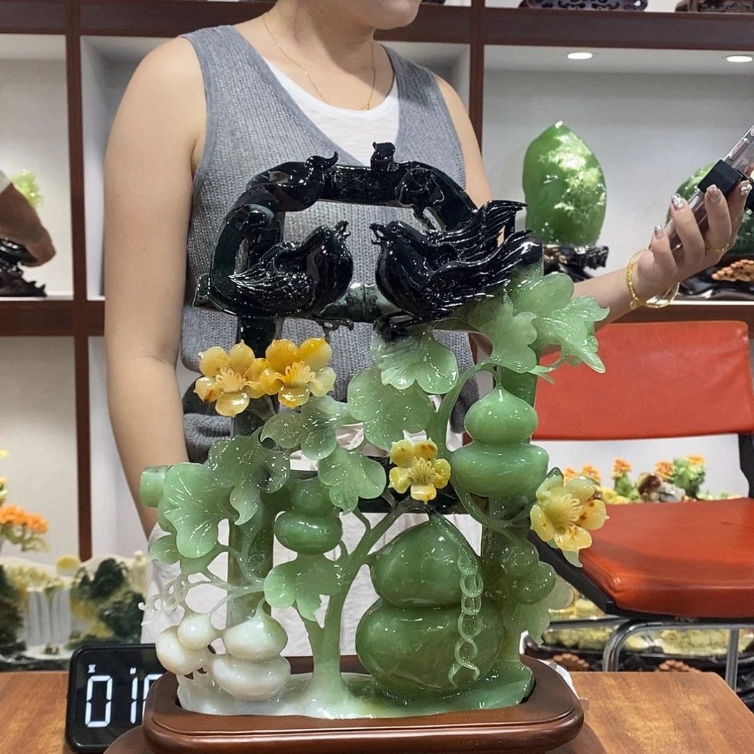 用***3玉山水摆件 玄关摆件